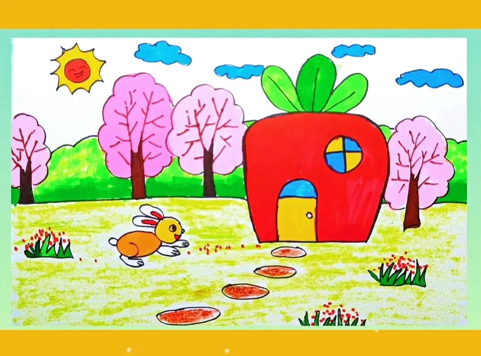 小学生必会的"四季"简笔画《春天》画法(简笔画教程系列)