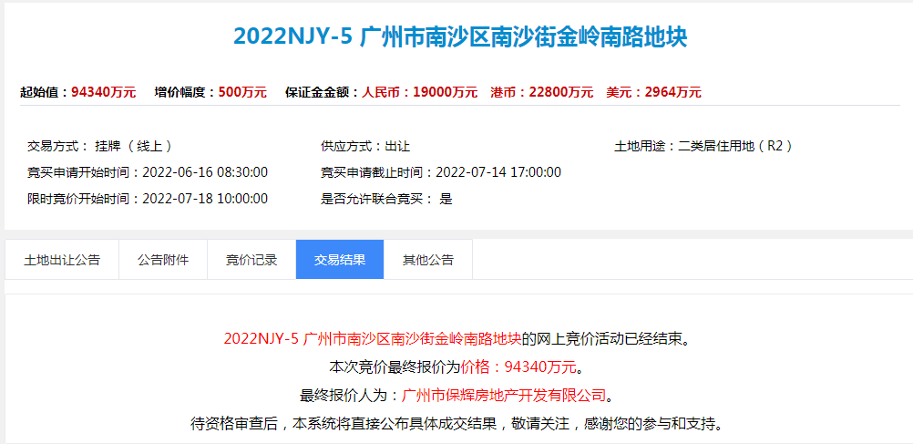 超209亿！广州第二批集中供地完成，再现摇号地块