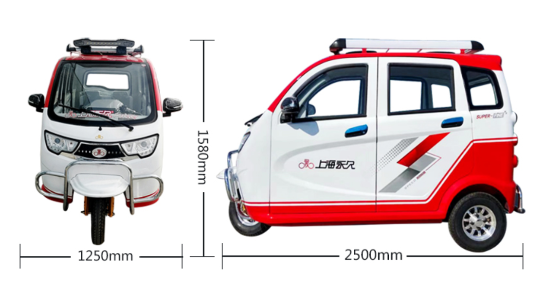 這2款封閉式電動三輪車,配置齊全,續航110km,5000起售