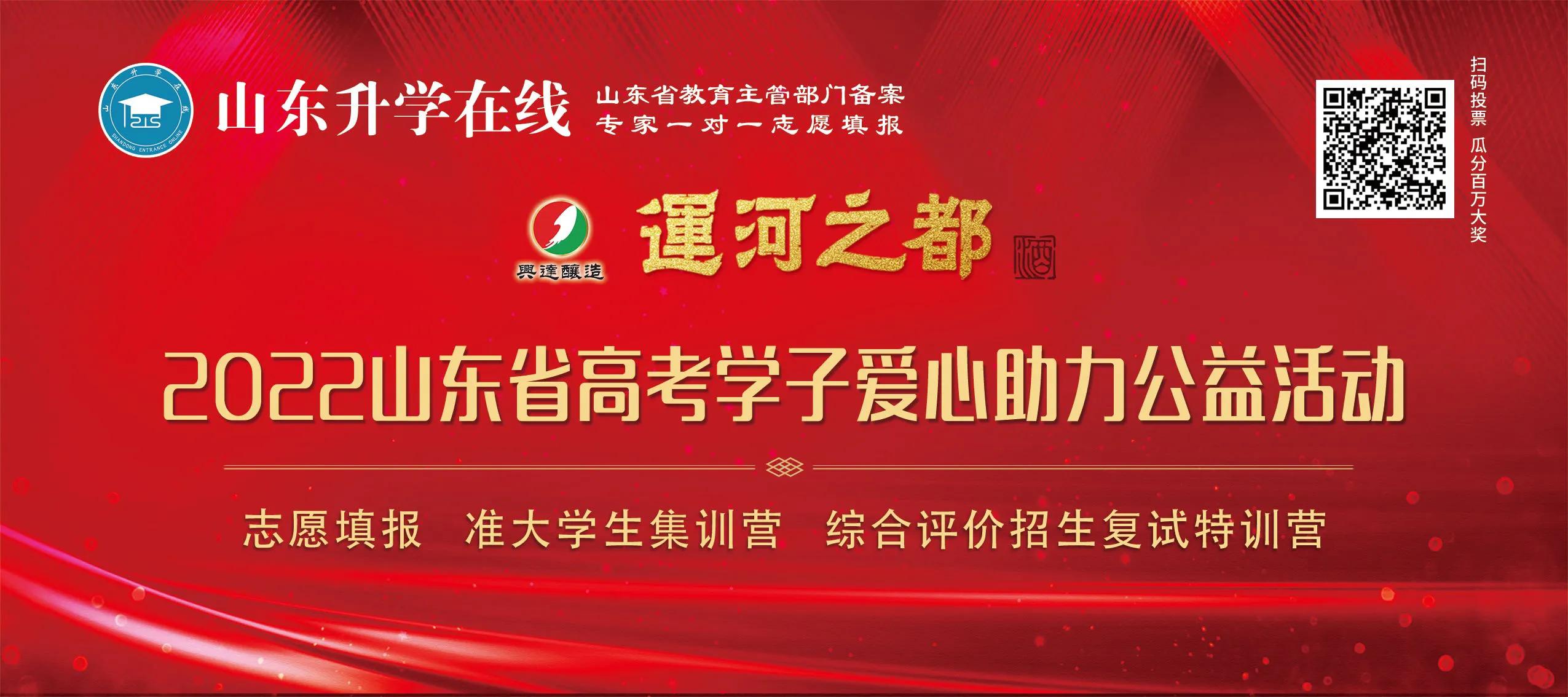 “运河之都”2022山东省高考爱心助力公益暨网络评选最美考生活动
