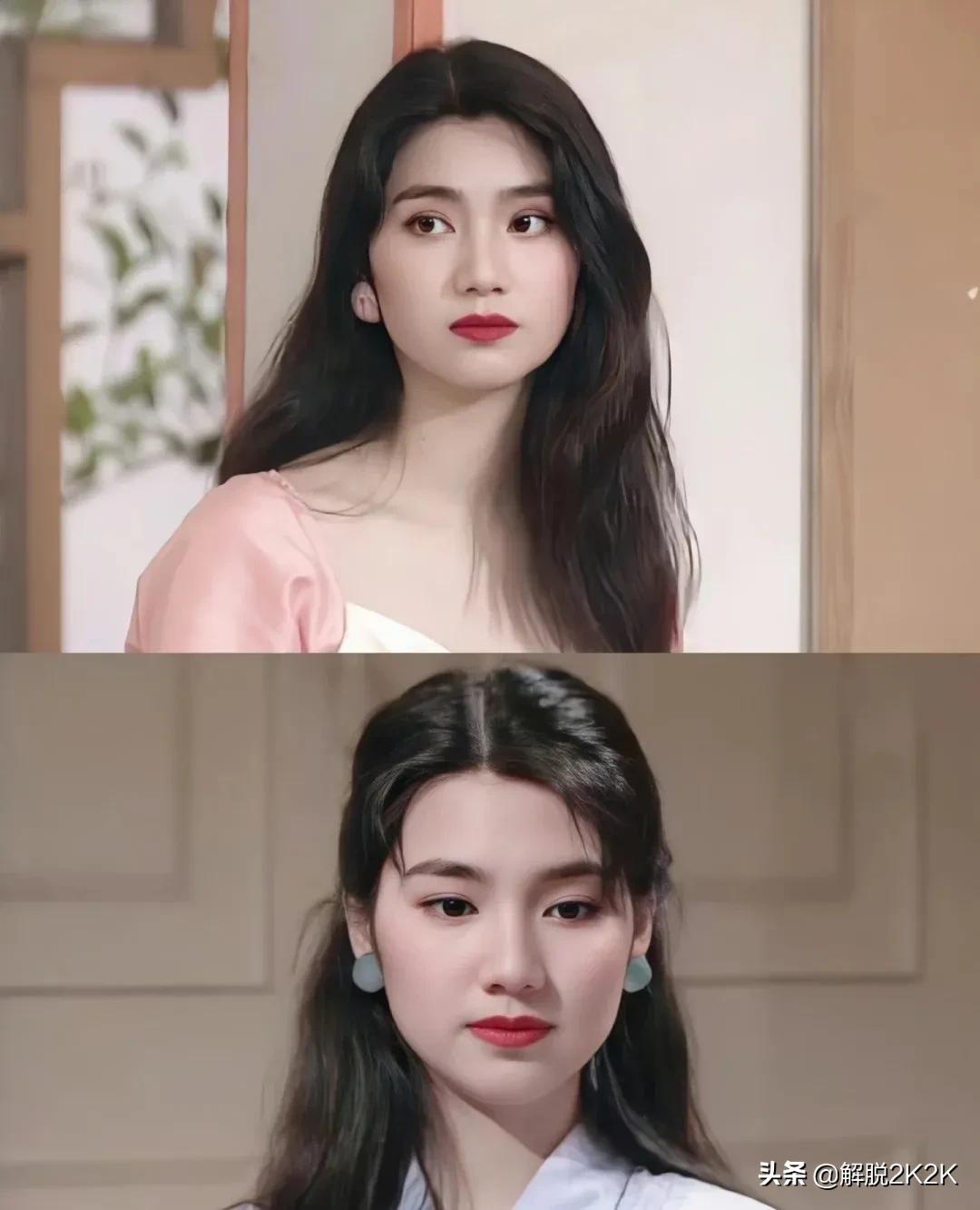 20世纪90年代的TVB洪欣，娇憨美人天花版