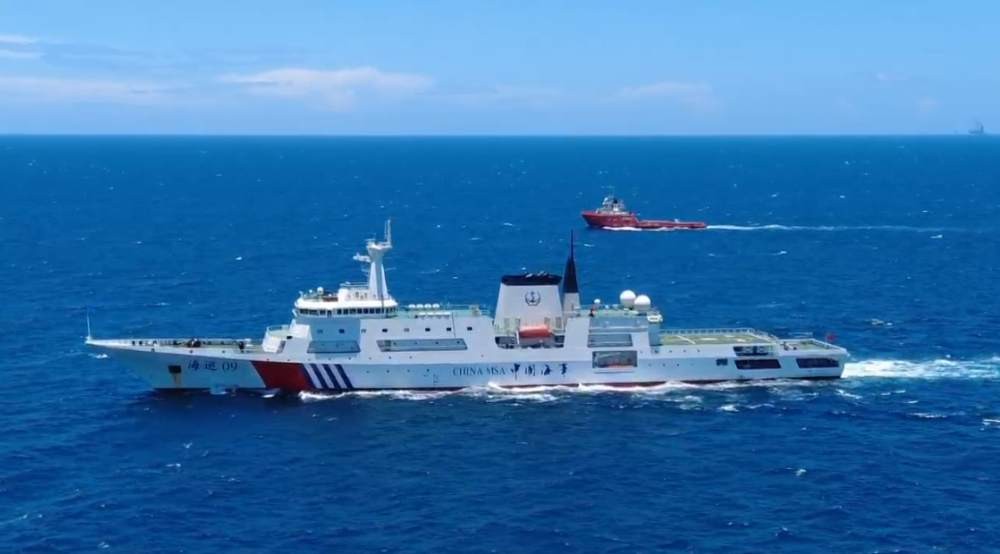 中國第一艘萬噸級海巡船首次巡航北部灣