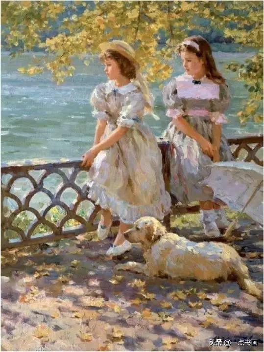 俄罗斯 克罗托夫油画中的女郎，真是风情万种