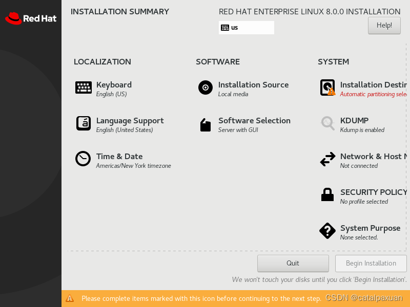 安装部署一台Linux操作系统