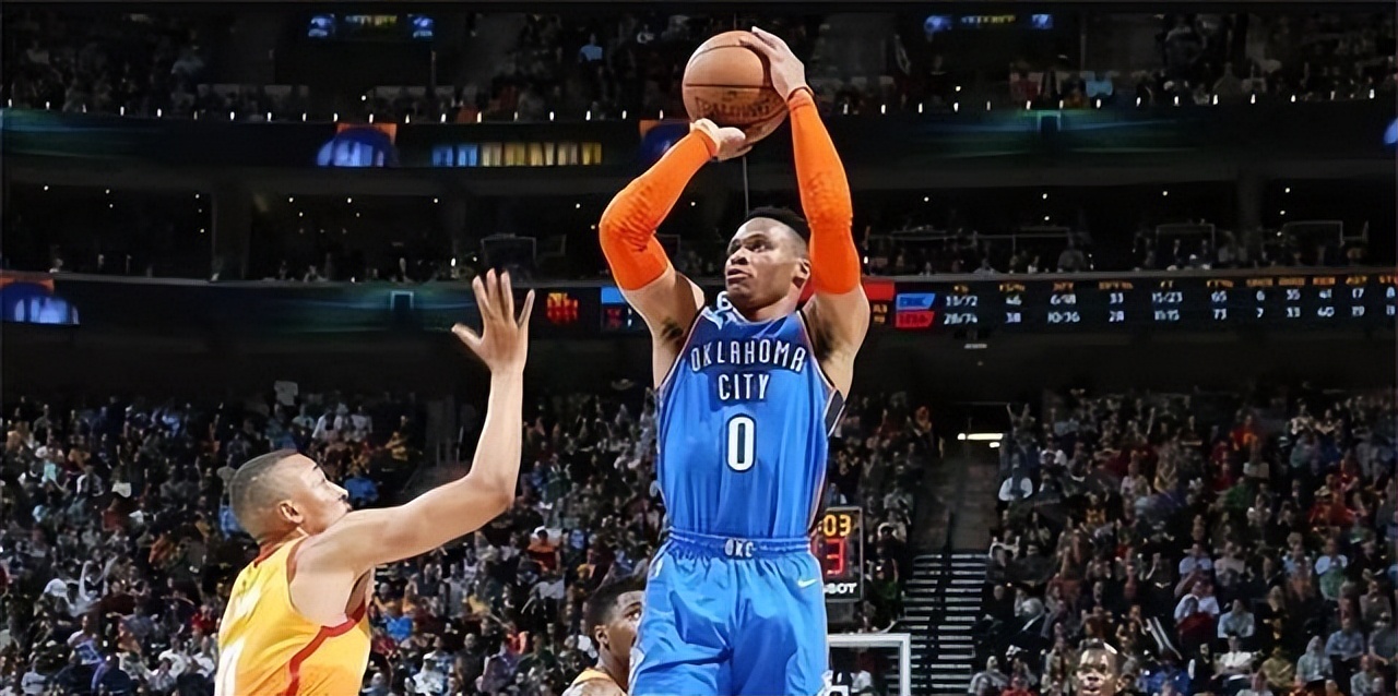 姿势(nba球星奇特投篮姿势:威少僵尸跳投,马里昂三八式投篮还挺准)