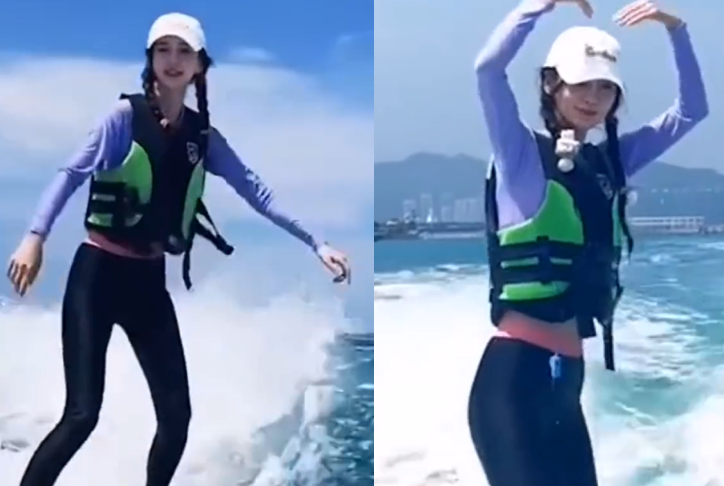 32岁Baby拍大片秀长腿!露一截细腰十分性感,穿抹胸裙秀精致锁骨