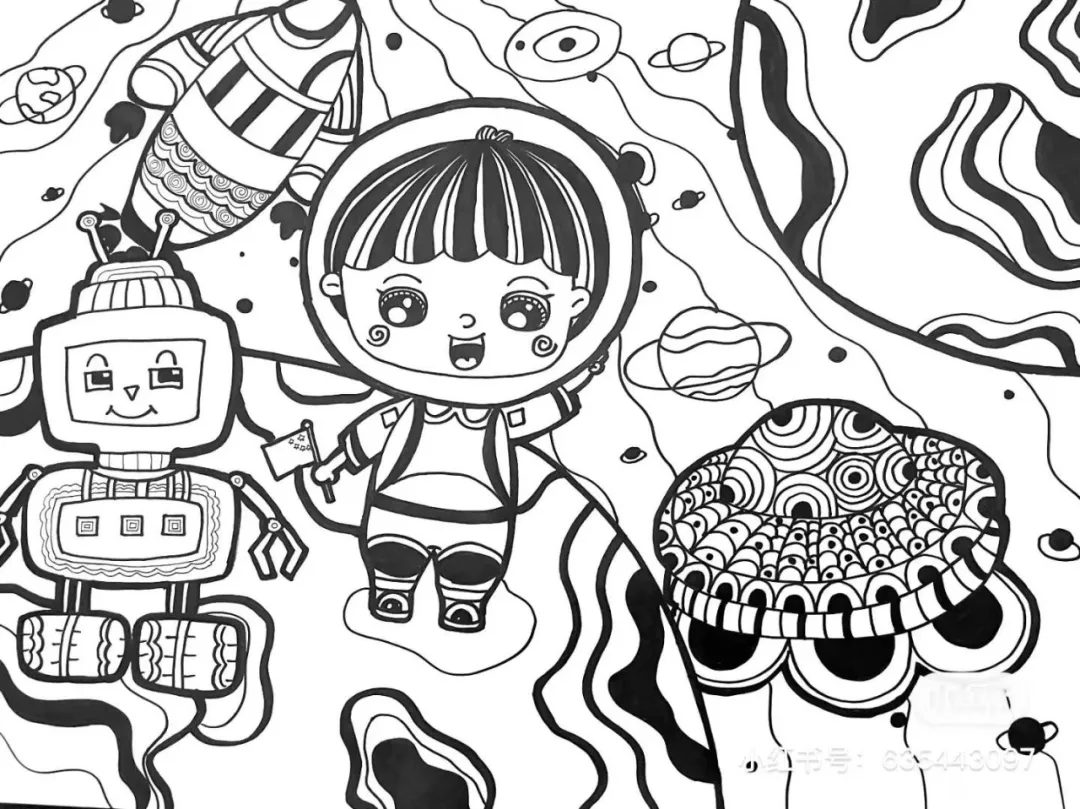 50张设计感十足的创意线描,随手画就能创造美,零基础也可以画