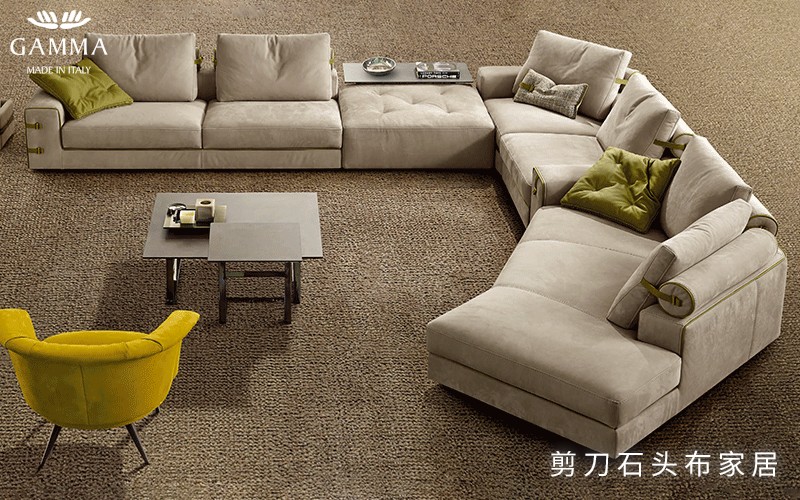 意大利极简轻奢沙发，客厅空间可以有多美？