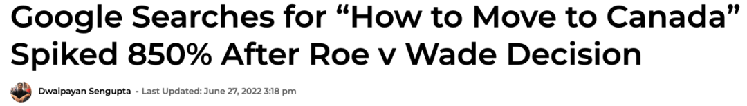 “如何搬去加拿大”热搜爆增850%，美国人又开始想移民加拿大了