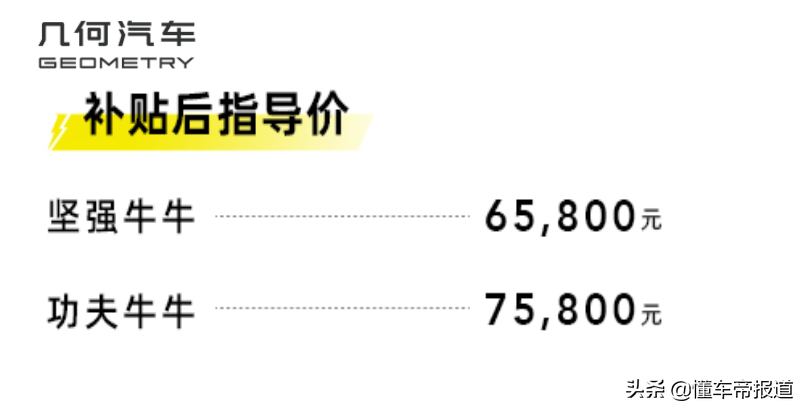 新车 | 最高涨7000元！几何A Pro、EX3|功夫牛售价调整