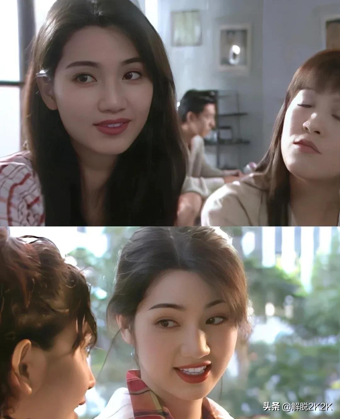 20世纪90年代的TVB洪欣，娇憨美人天花版