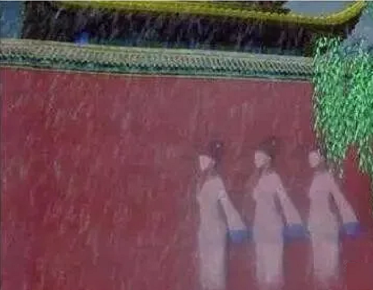 1992年,故宫墙上出现成排宫女,现身5秒后消失