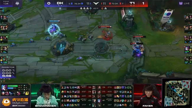 lck春季賽2022賽程回放（LOL-LCK：決勝時(shí)刻四人強(qiáng)拆偷家取勝，T1 2-0戰(zhàn)勝DK解鎖十一連勝）