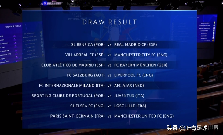 欧冠16强抽签直播视频(欧冠16强抽签出炉：4队上上签，3场豪门对决！梅西大战C罗)