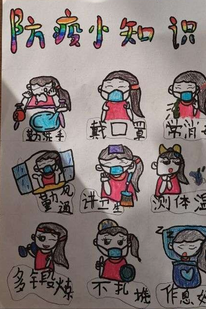 大港滨湖学校：少年云争章，争做抗疫小卫士