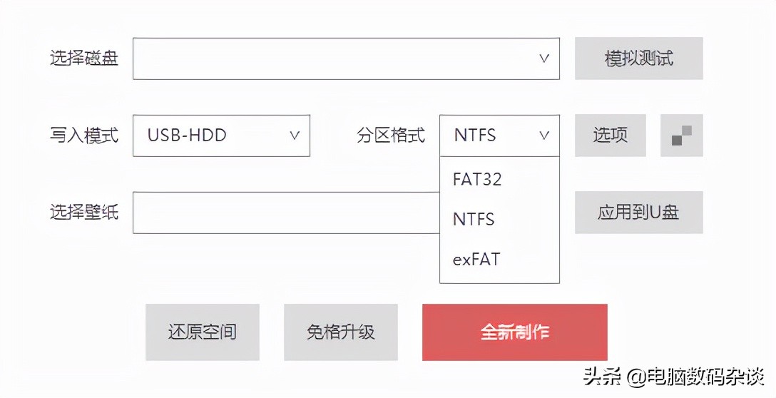 U盘制作PE启动盘可见分区格式化成哪种格式比较好？