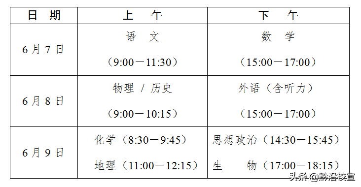 湖南的家长与考生请留步！2022年高考时间安排→