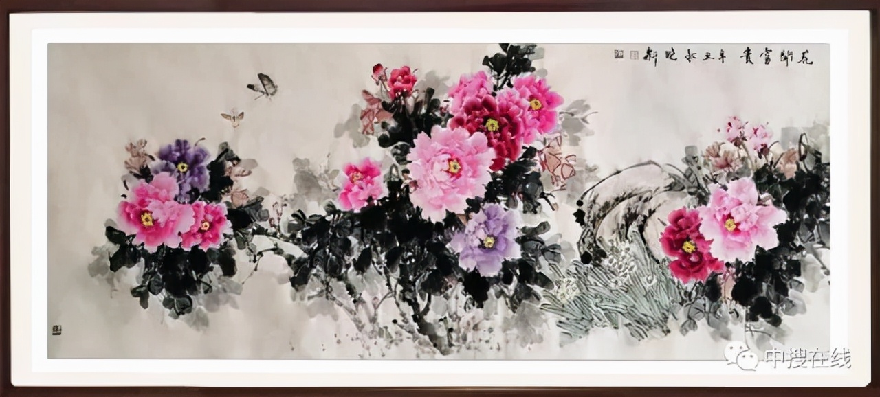 牡丹画家杨晓新其人其画 撰稿：张亚明