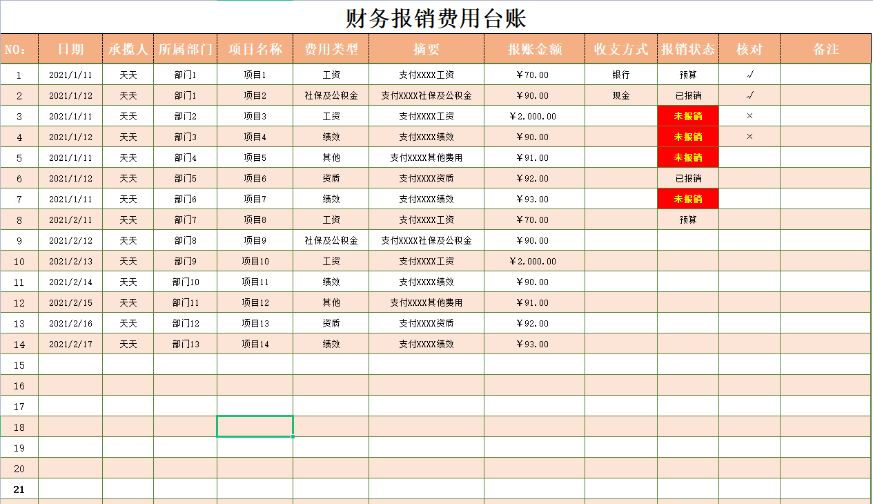 96女会计用45套财务表格模板做台账，别人一天，你只需半个小时