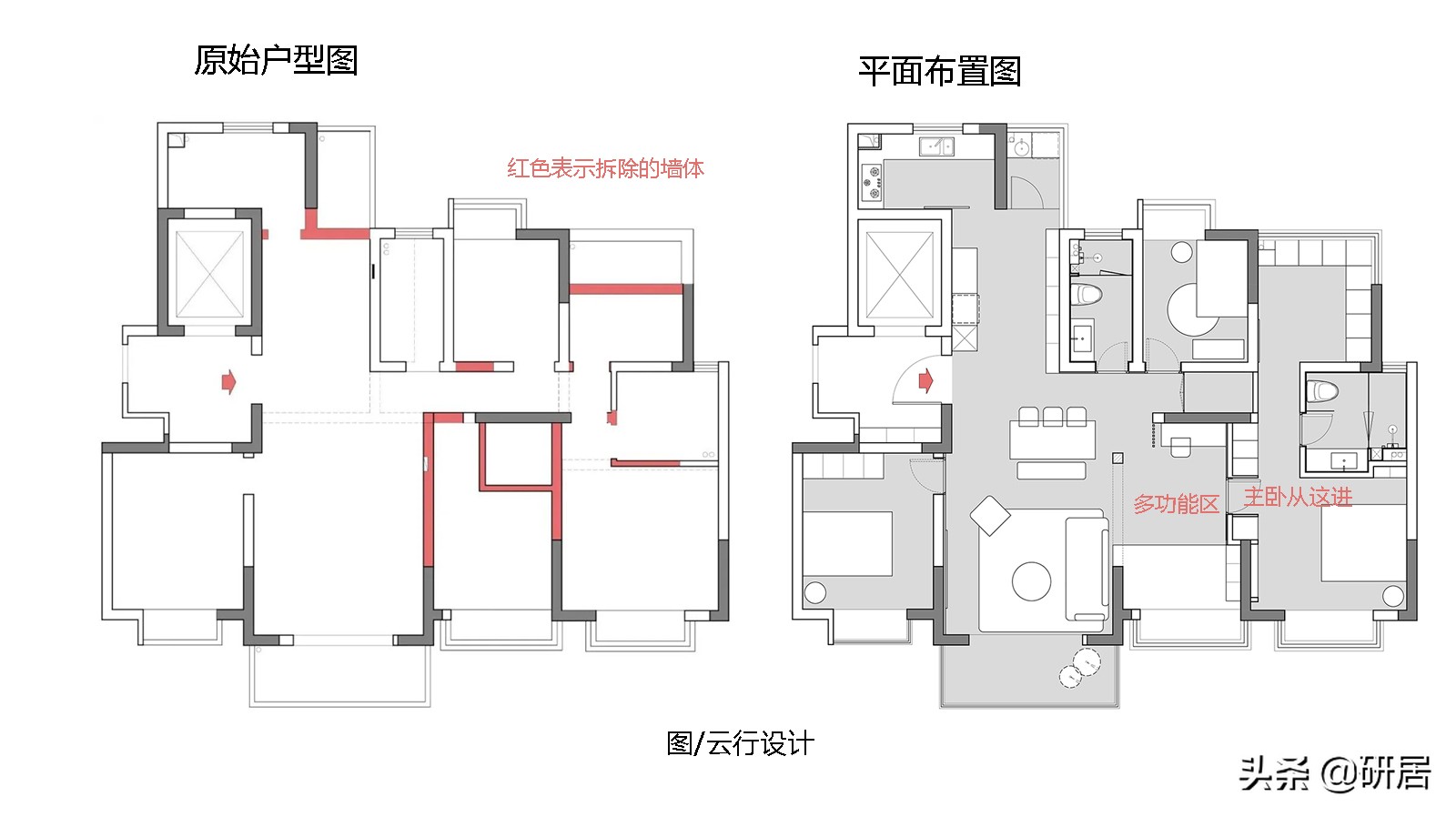 原木与大白墙，加上拱形门洞，这个家确实很耐看，让人身心舒畅