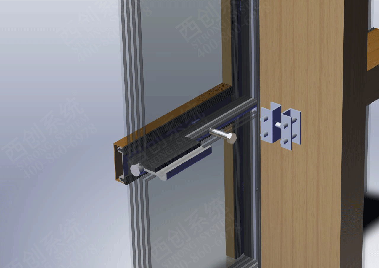 西创系统A类防火（2H）3mm精制钢玻璃幕墙系统(图10)