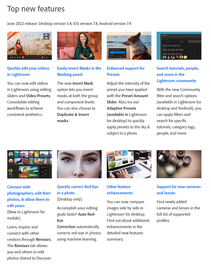Adobe Lightroom macOS版5.4更新