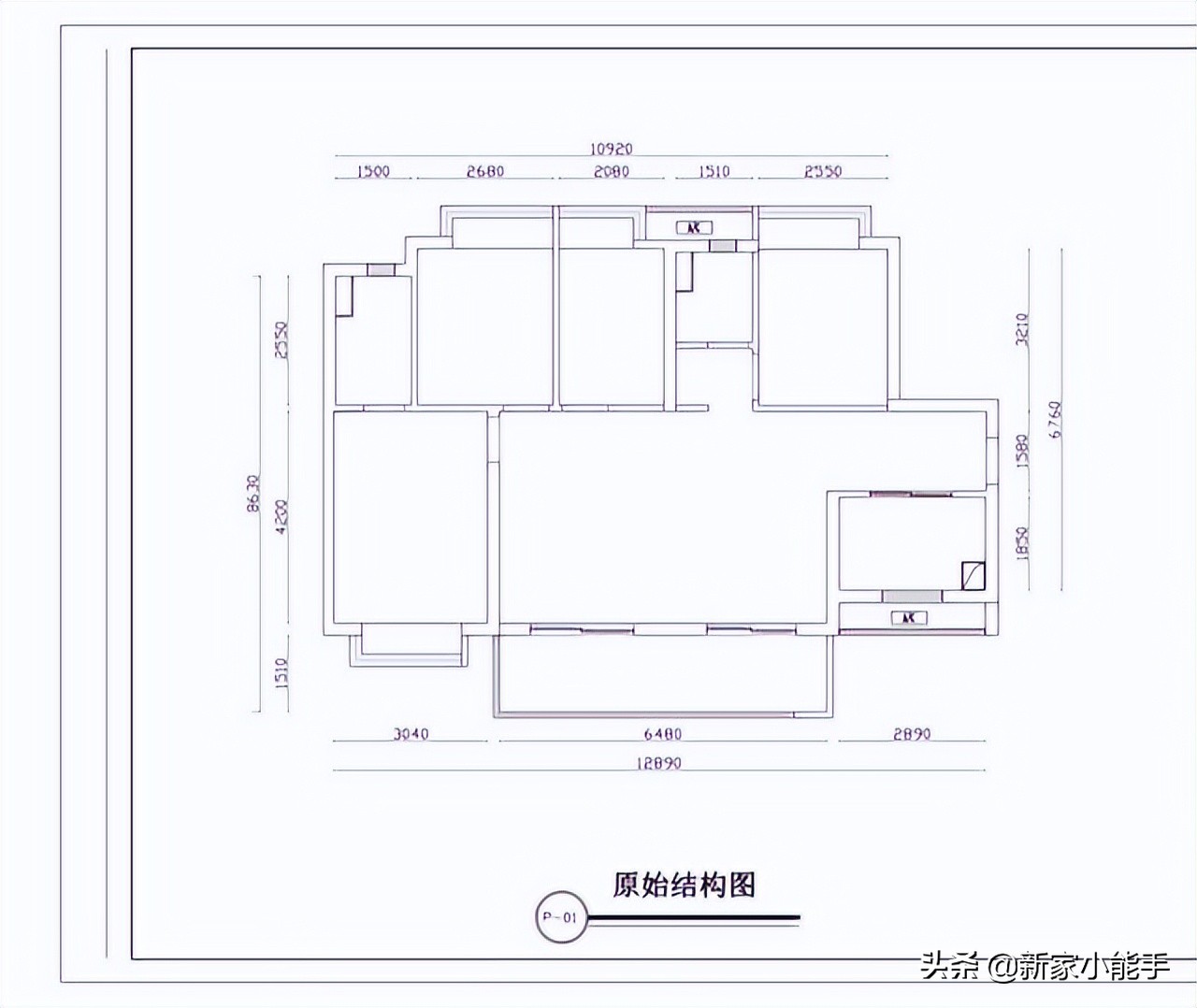 117平四房茶玻璃装修效果图，现代简约时尚设计