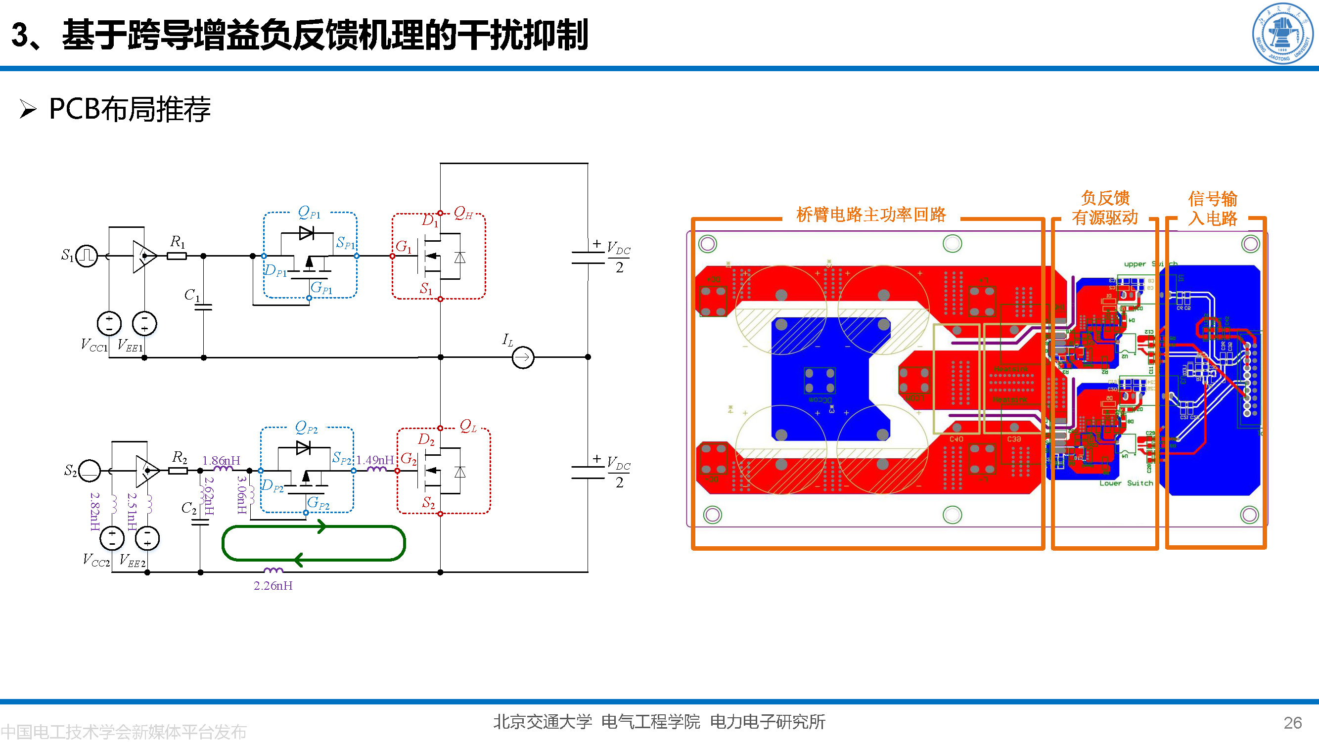 北京交大邵天骢讲师：碳化硅MOSFET栅极振荡的一种负反馈抑制方法