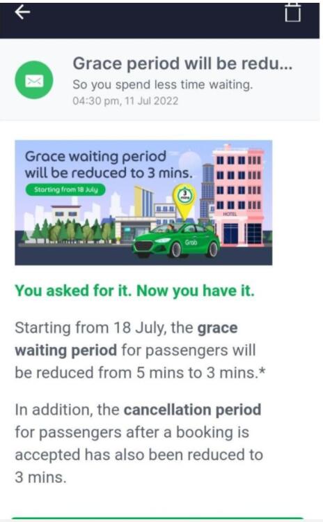 垄断新加坡网约车市场的Grab再出新招，“等客”将增加收费
