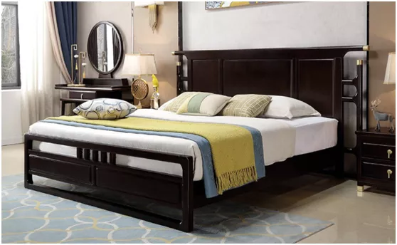 这样的新中式纯实木床，有颜值、有品位，谁不喜欢呢？