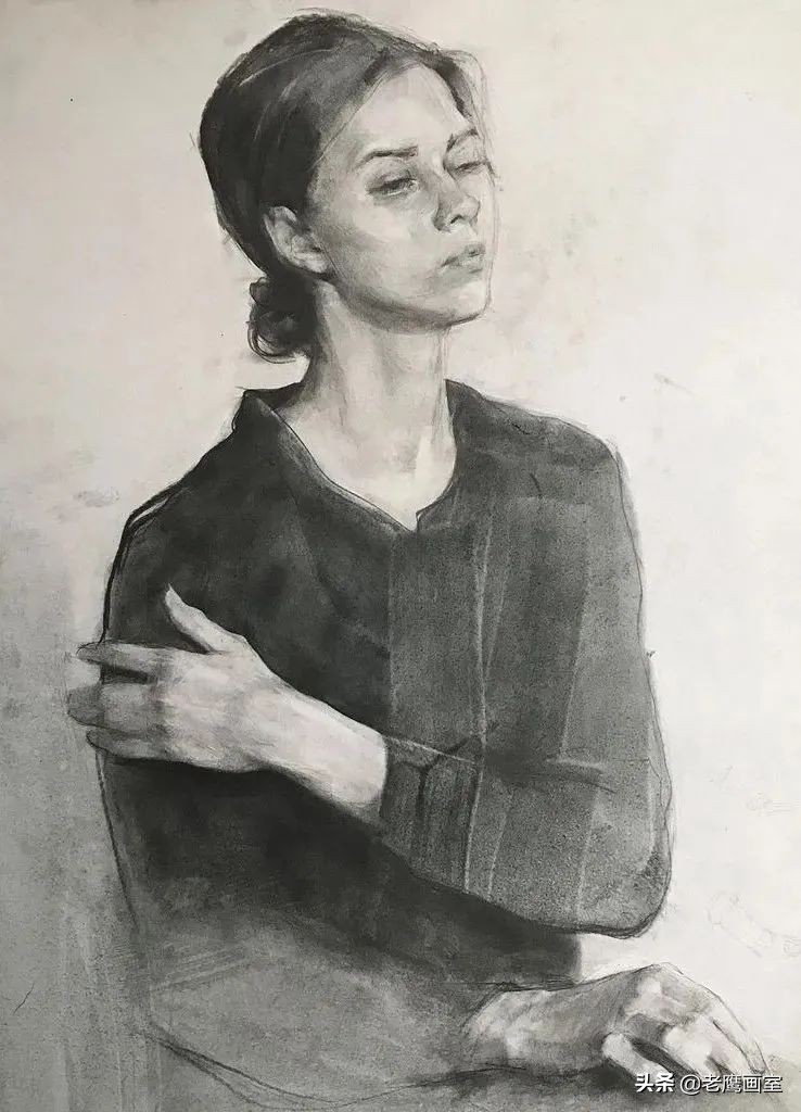 美院人物肖像素描,含作画步骤