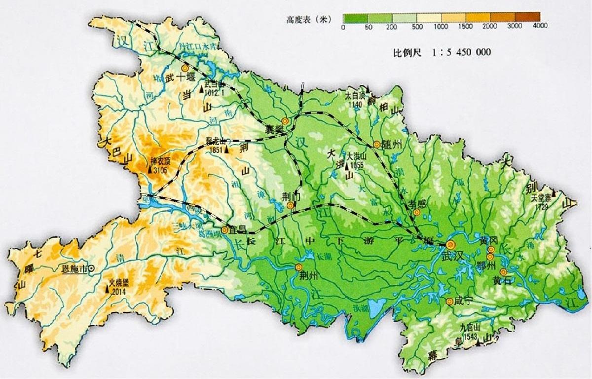 湖北省地圖全圖高清版,湖北省地圖高清版最新