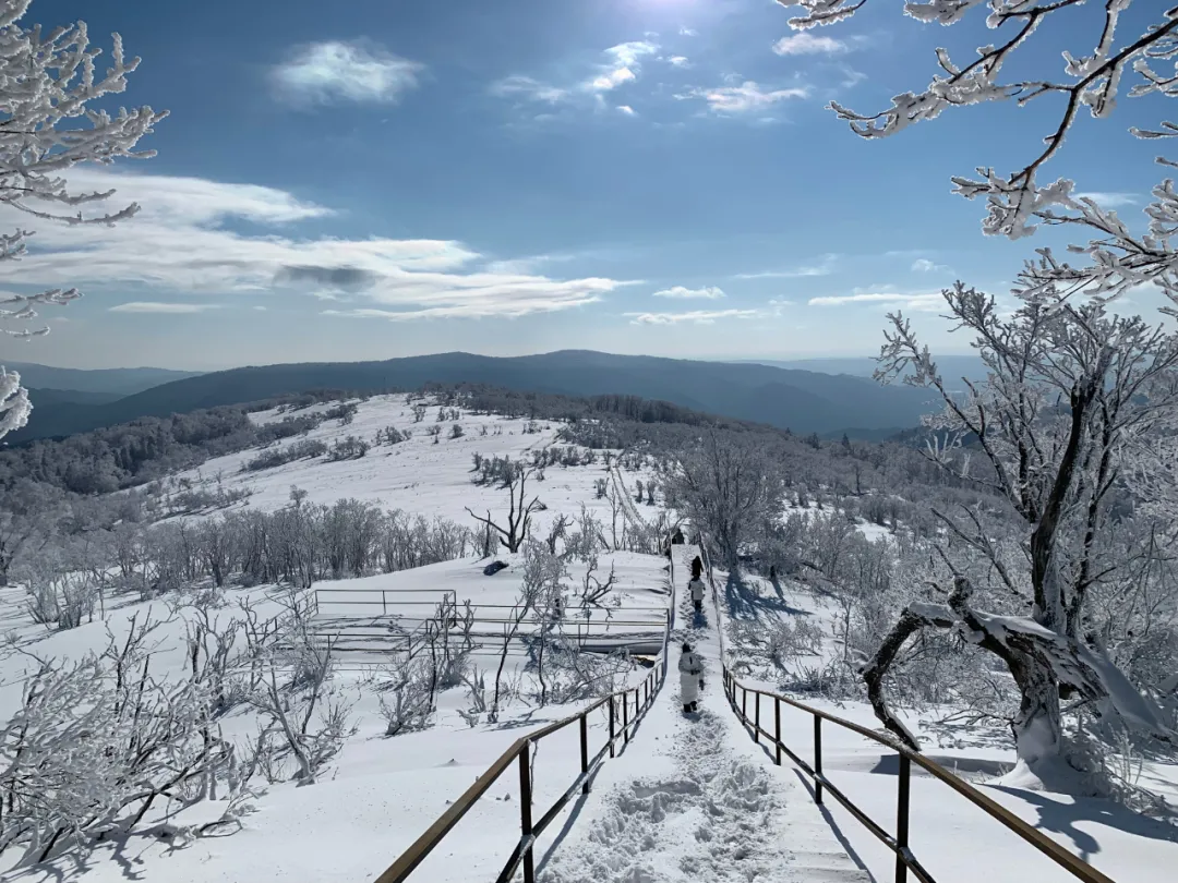 登高眺远景秘境身心愉冬日，来一场任性的雪山游