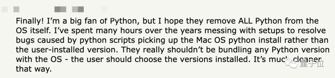 macOS新版本终于删掉自带Python2，这波操作连Python死忠粉都叫好