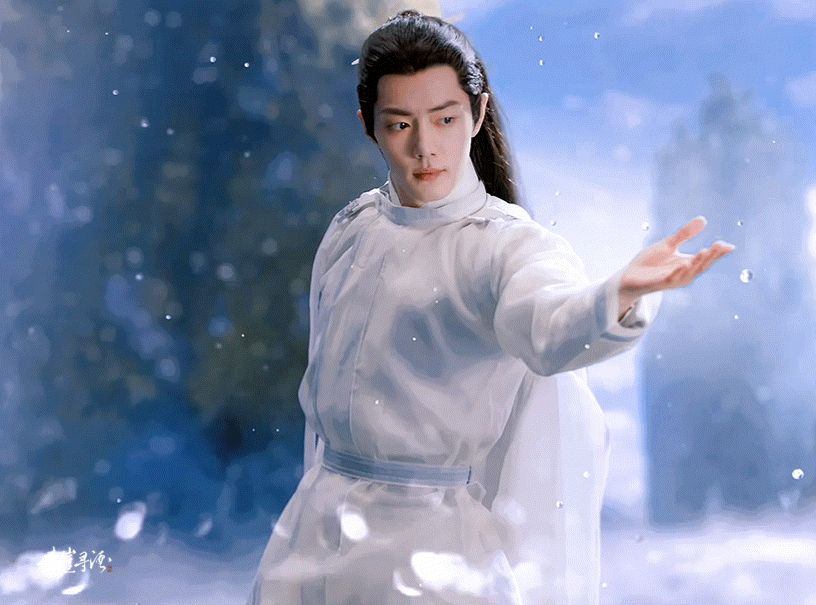 赤足穿古装 衣服不拖地.