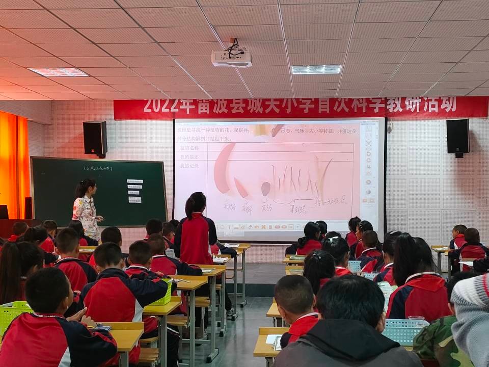 雷波县城关小学锦屏校区开展首次科学教研活动(图1)