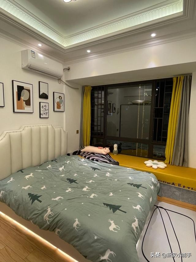 看他家新房，装修效果很漂亮，全屋干干净净很舒服，太羡慕啦