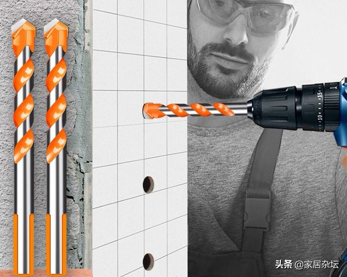 瓷砖上打孔，有3个方面要掌握，打孔准确还不会造成瓷砖开裂
