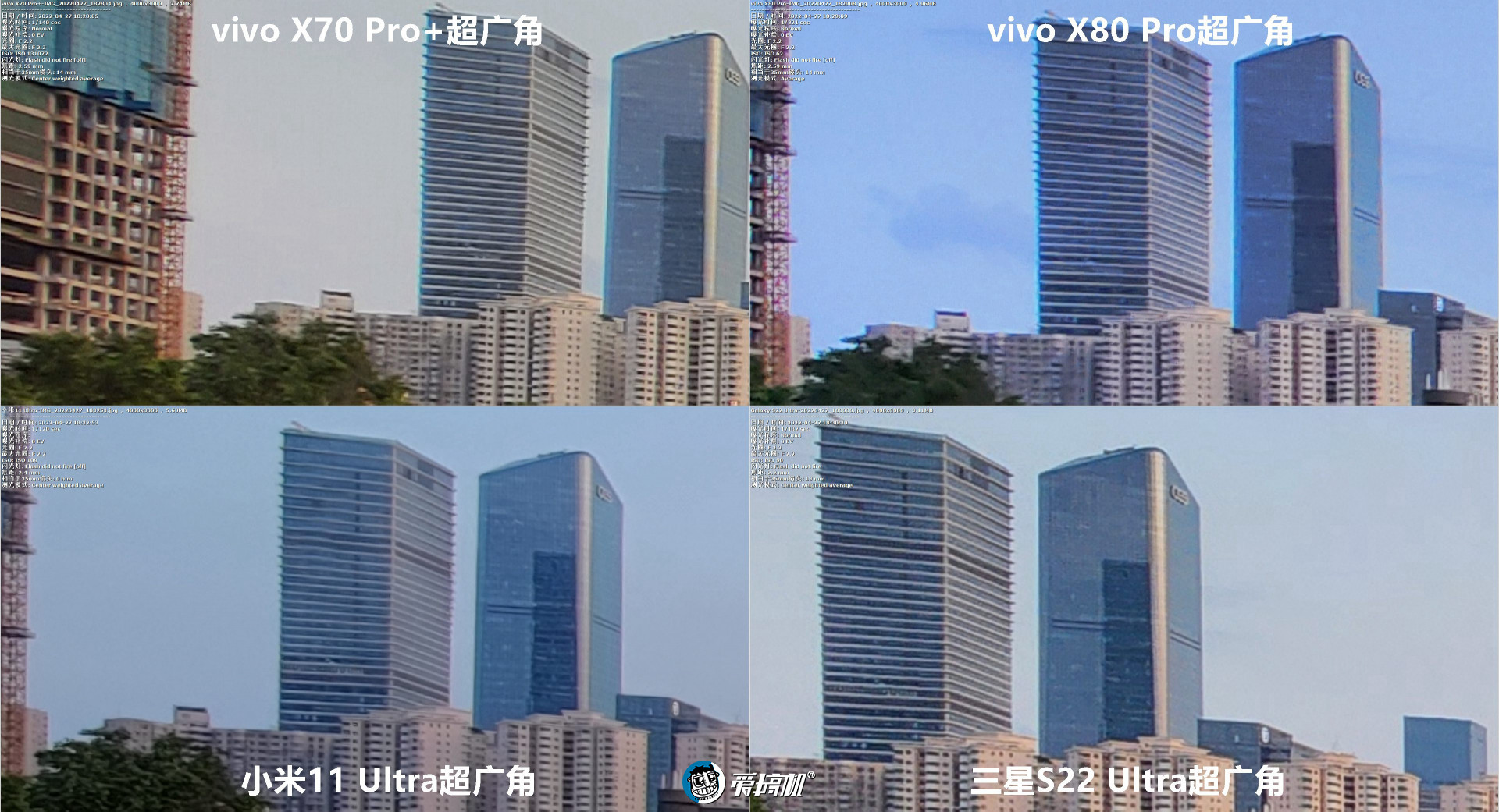 旗舰拍照PK：vivo X80Pro对X70Pro+、三星S22Ultra、小米11Ultra