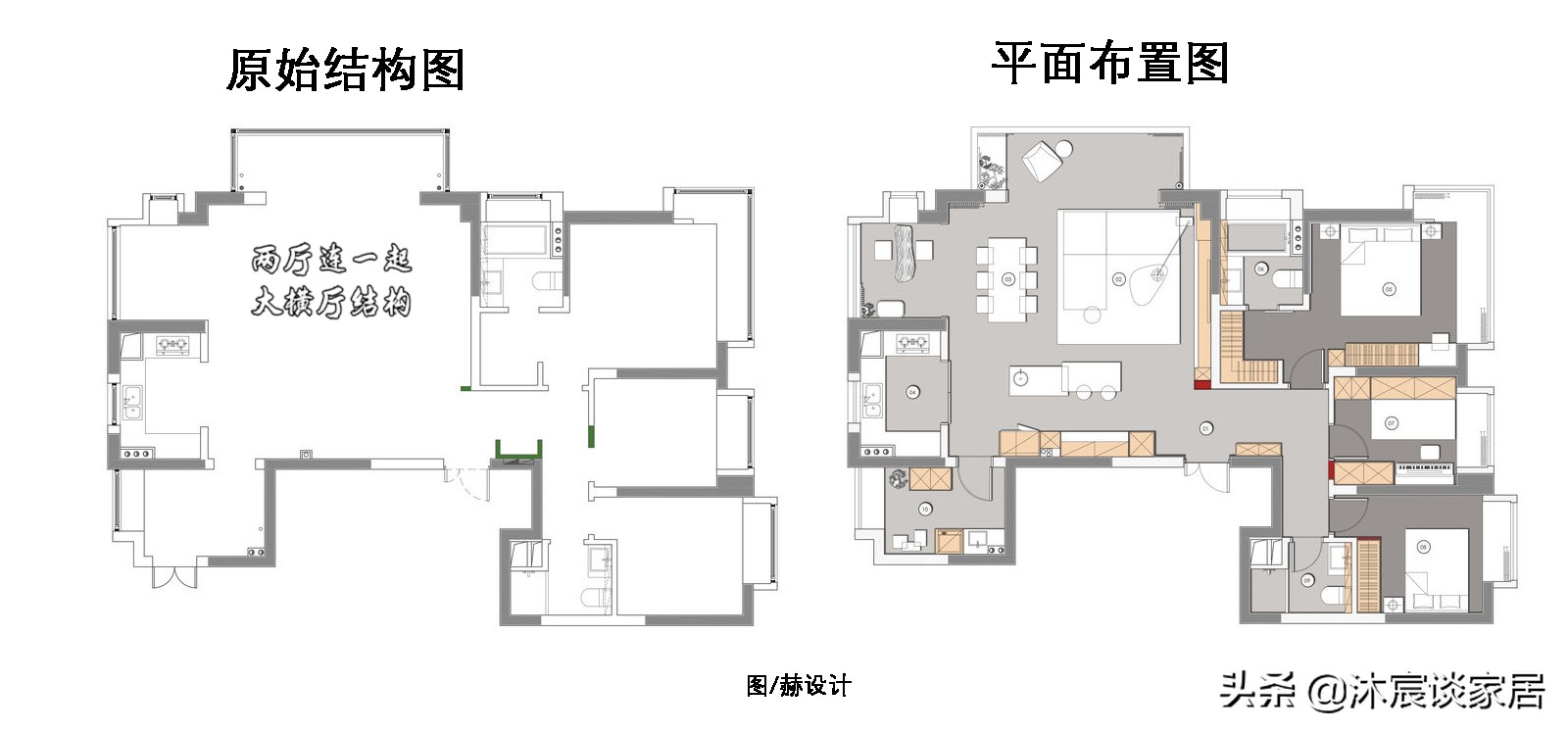 客餐厅连在一起怎么装？来学她家，轻松装出高级感，室内简洁明亮