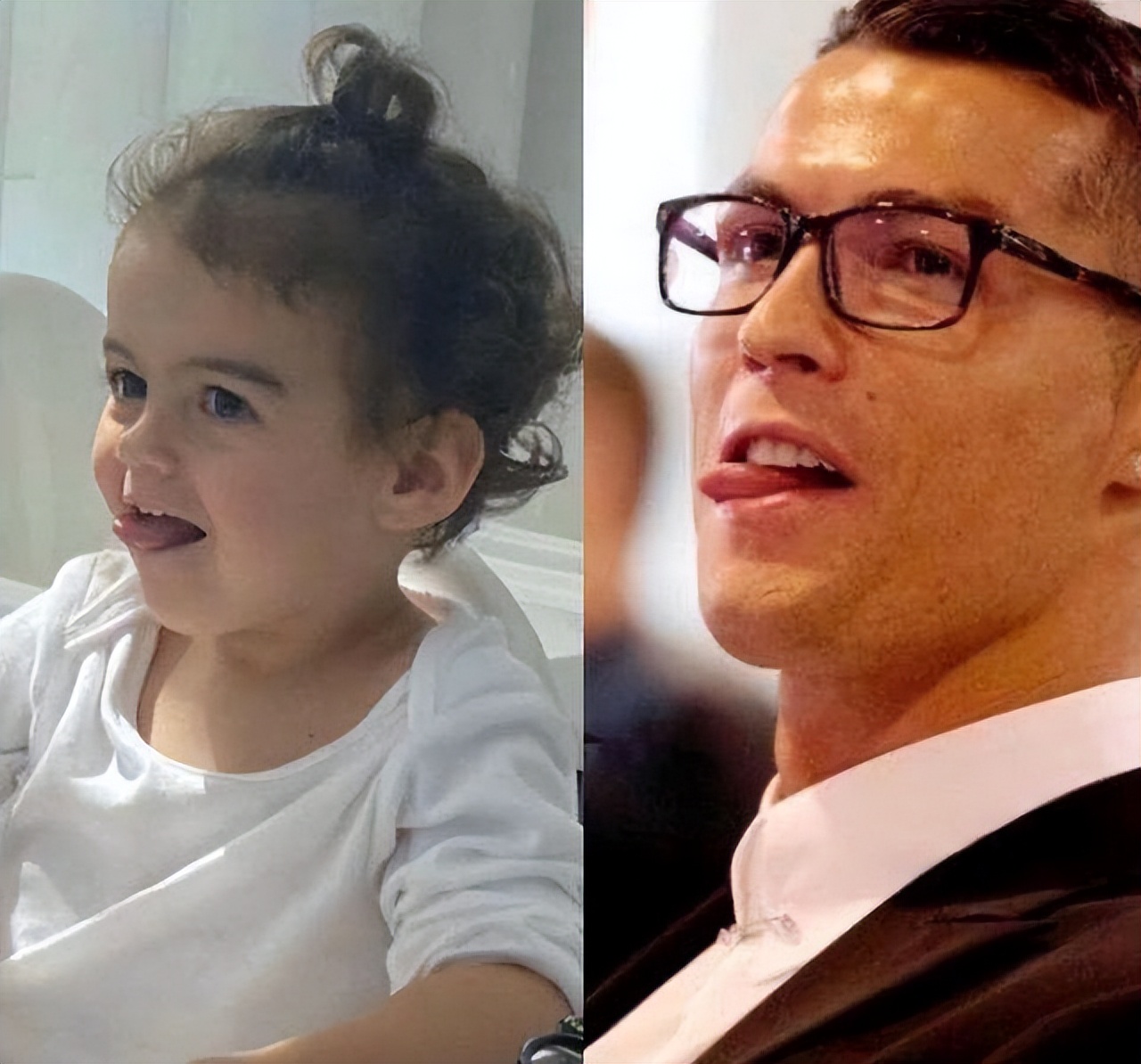 c罗四个娃都谁生的（C罗怀抱着四公主，一脸幸福！乔治娜生下的这个女儿，五官神似C罗）