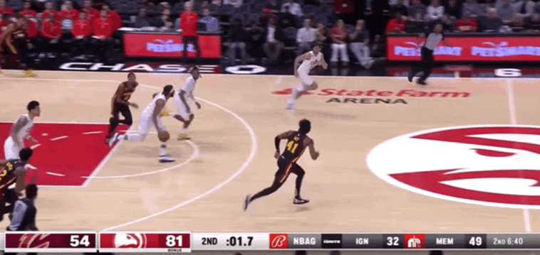 赛季34球12助攻（老鹰换帅首战创纪录大胜骑士：吹杨34+9穆雷准三双 加兰空砍33分）