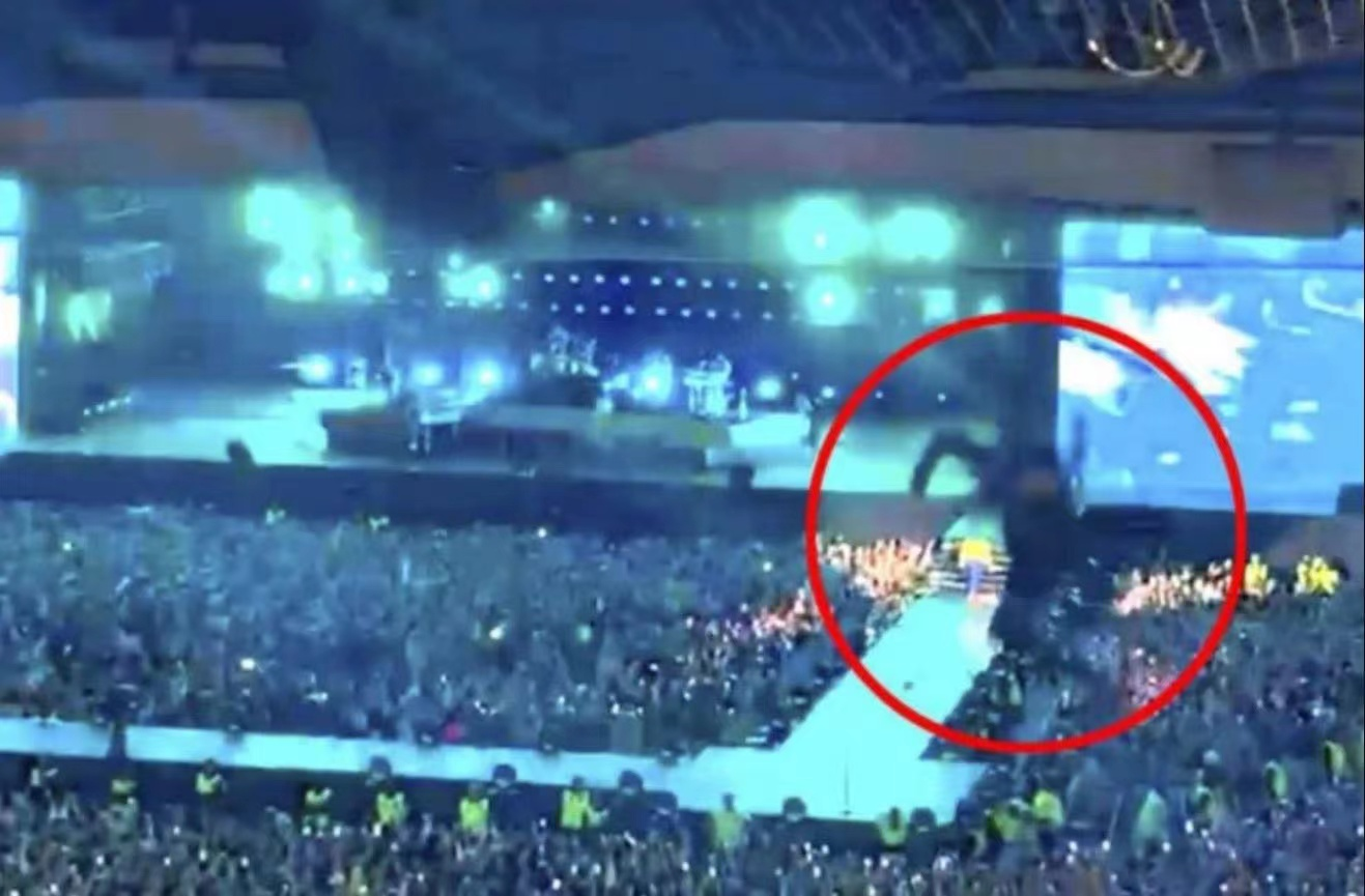 1D哈利苏格兰举办个人演唱会，3楼歌迷意外坠落并受重伤