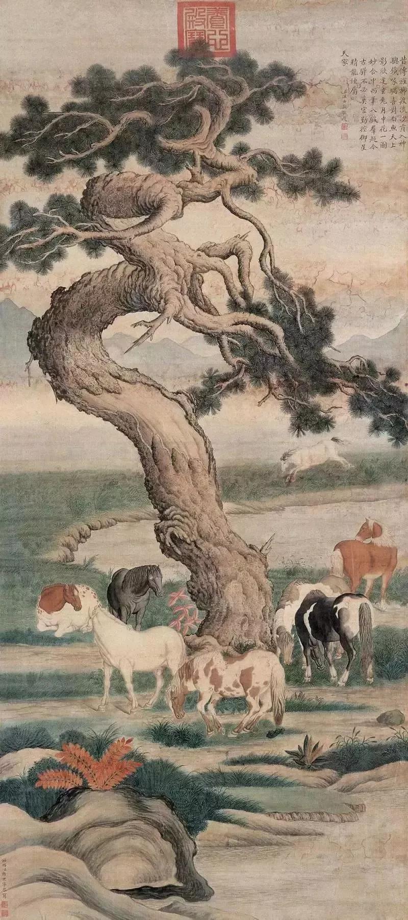 清代宫廷画家郎世宁的（清代宫廷画家郎世宁的什么图描绘了姿态各异之骏马白皮）-第53张图片-悠嘻资讯网