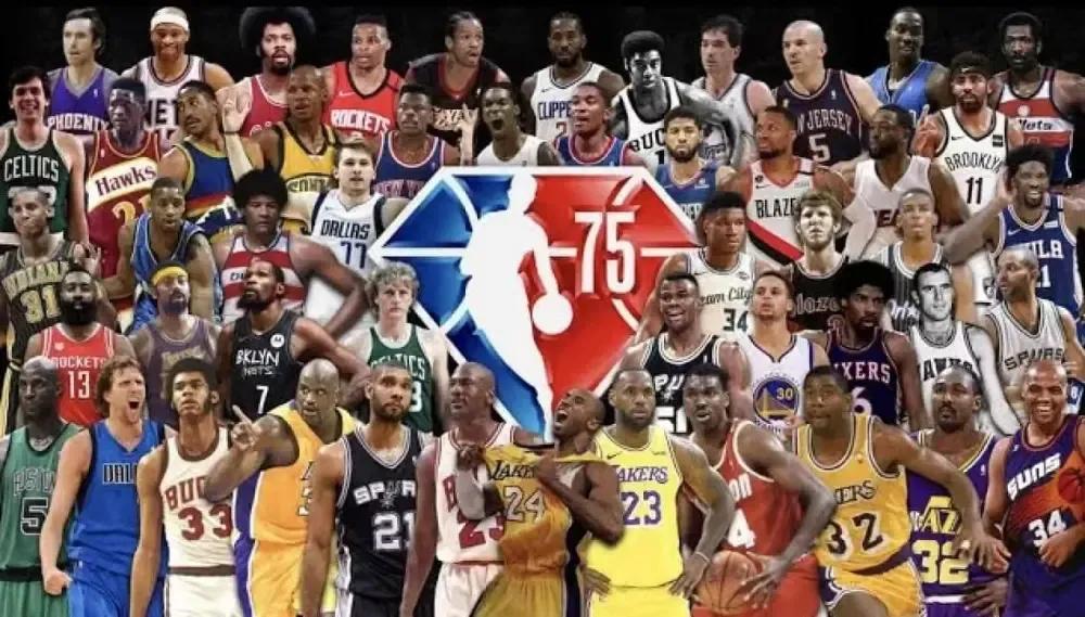 nba球员名单大全图片（NBA历史75大巨星名单（詹姆斯第二，库里第16）（2022年评选））