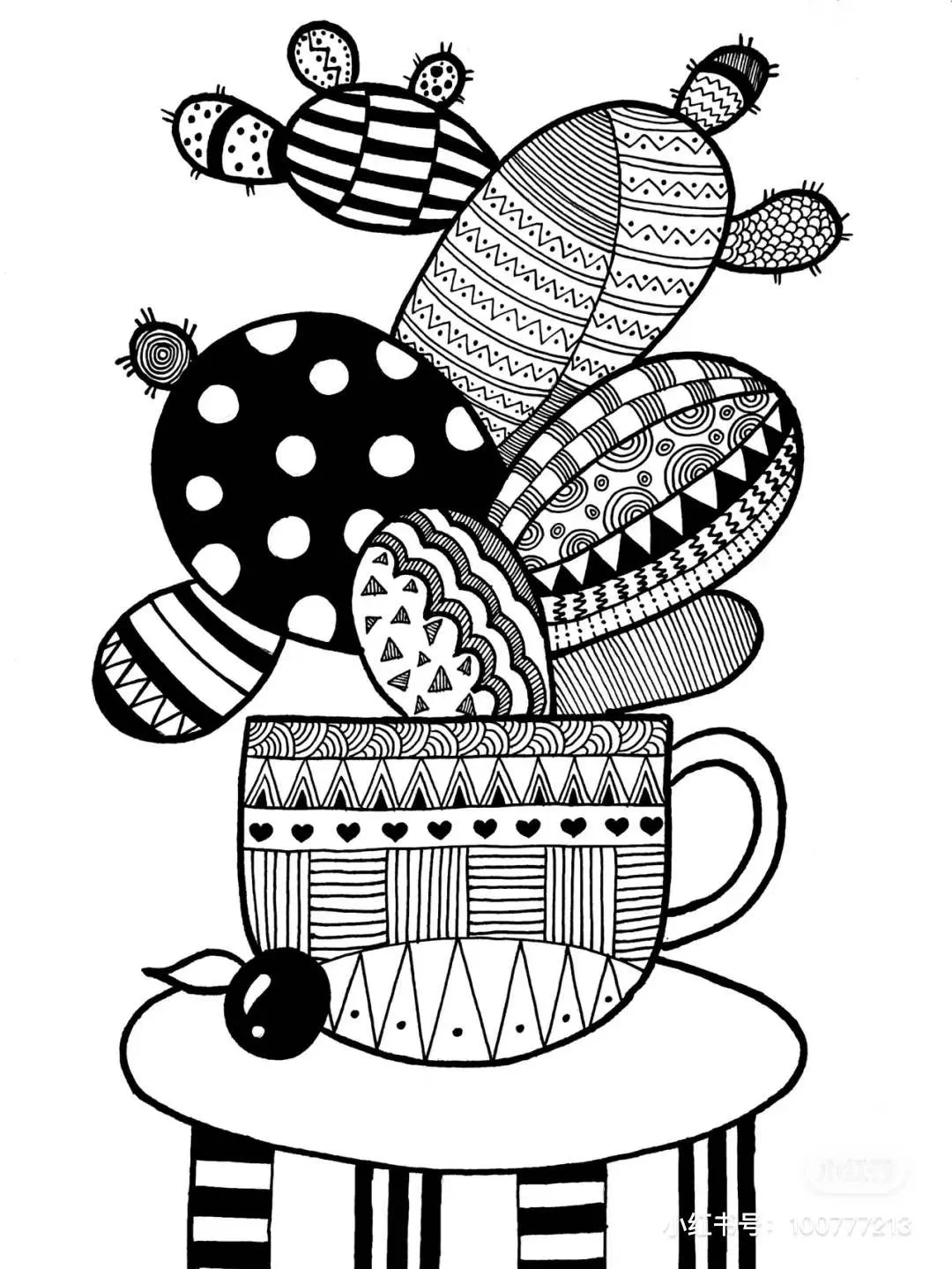 黑白线条能创造出千变万化的神作美丽的蝴蝶知儿七彩冰淇淋啄木鸟帆船