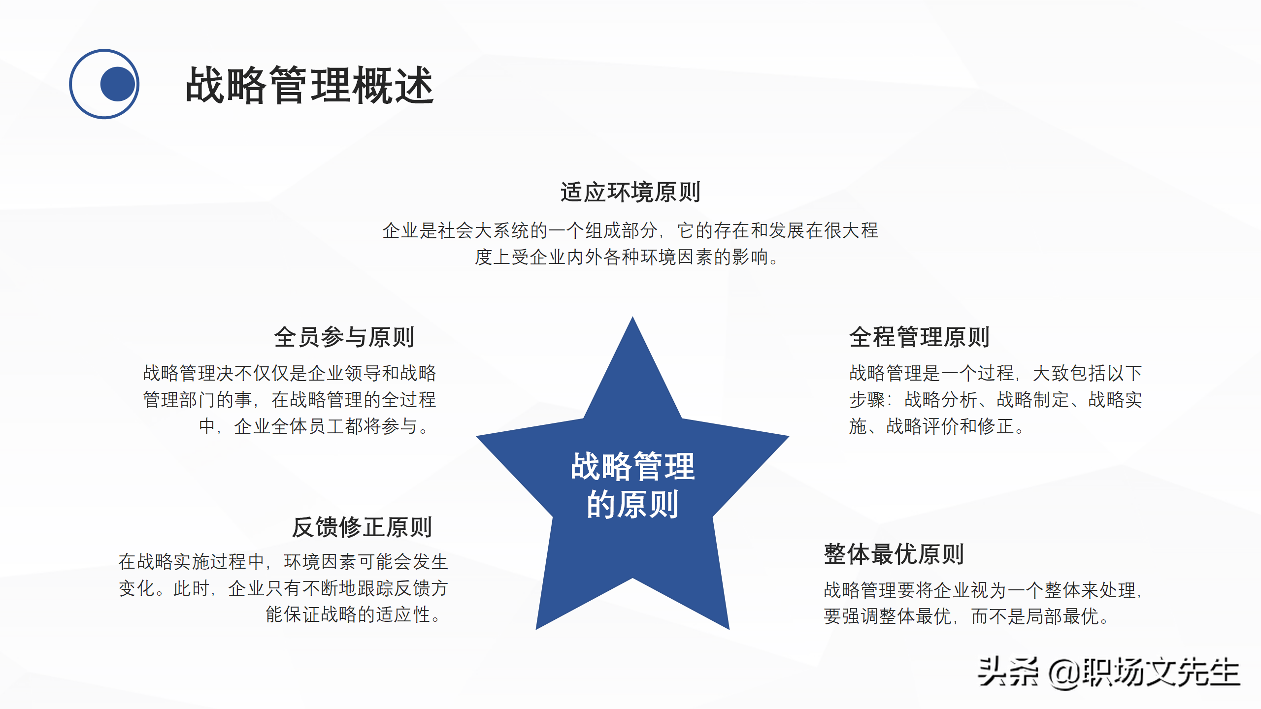 企业中高层领导培训教材，38页企业战略管理培训，战略管理过程