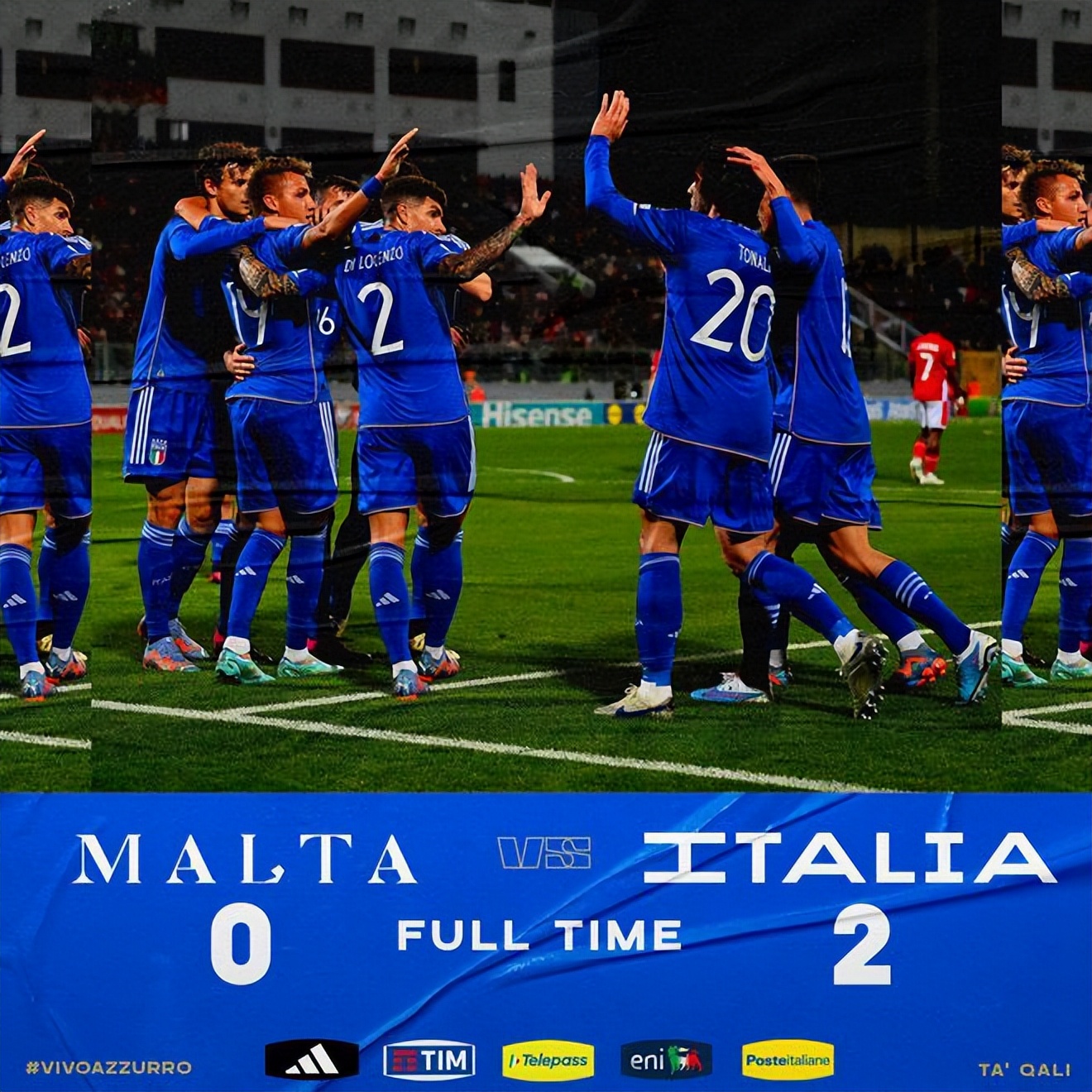 雷特吉连场破门！欧预赛：意大利2-0马耳他 佩西纳建功