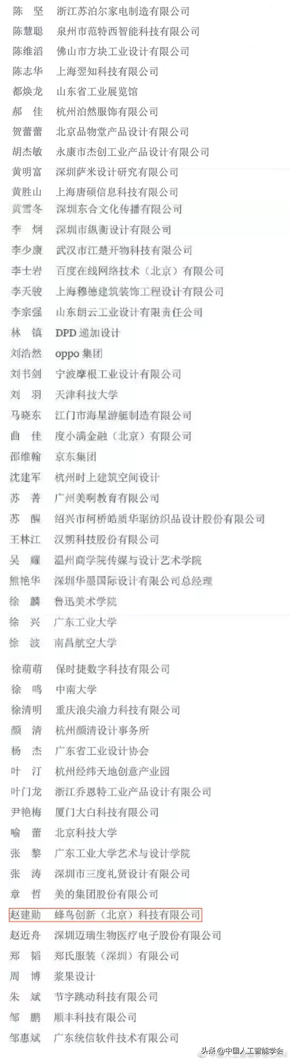 CAAI推荐候选人赵建勋入选光华龙腾奖“中国设计青年百人榜”