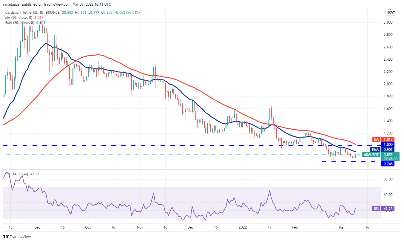 昨日价格分析：BTC、ETH、BNB、XRP、LUNA、SOL、ADA、DOT、DOGE